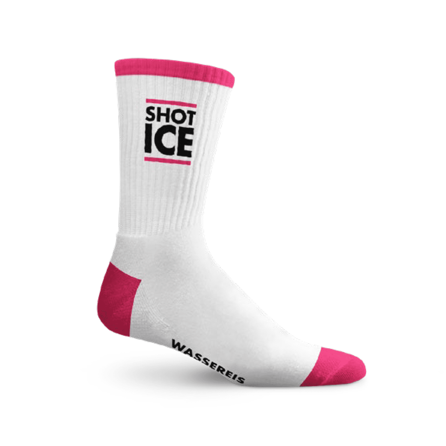 Shot Ice Socks Pink/White